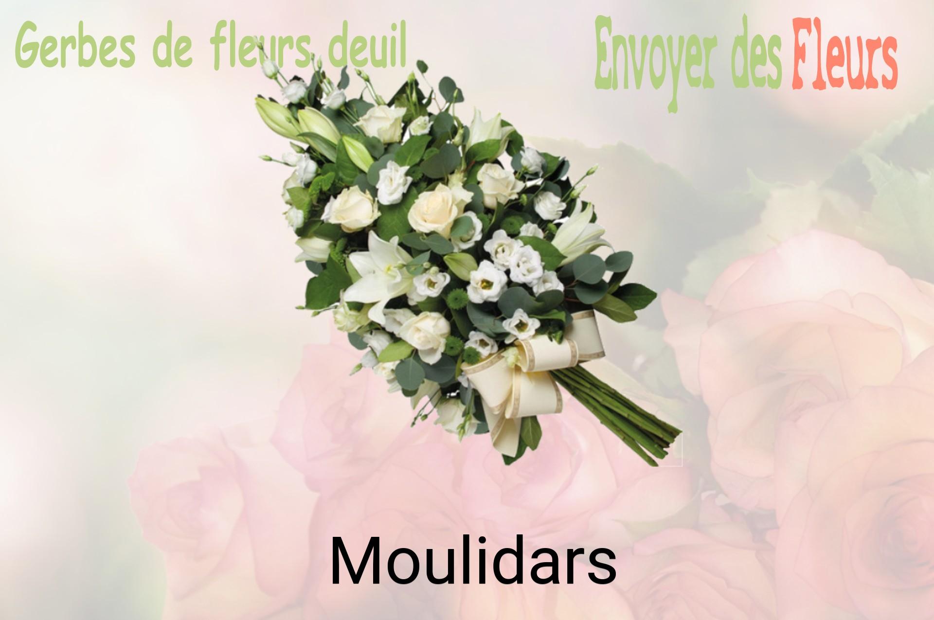 Gerbe de fleurs de deuil livrée à Moulidars